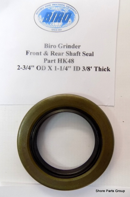 Biro Grinder Front & Rear Shaft Seal Part HK48  2-3/4" OD X 1-1/4" ID 3/8' Thick 